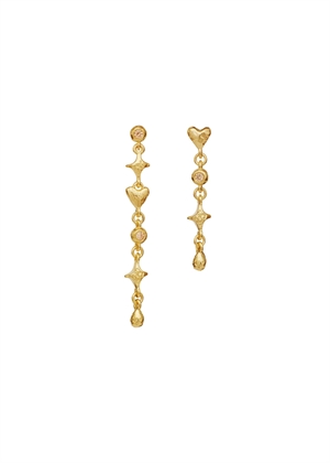 Isidora earrings Forgyldt Maanesten 